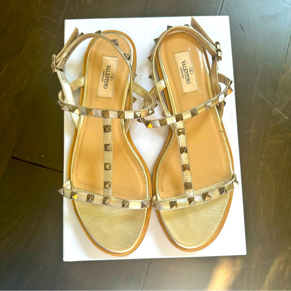 SOLD ✨ Rock Stud T Strap Sandal